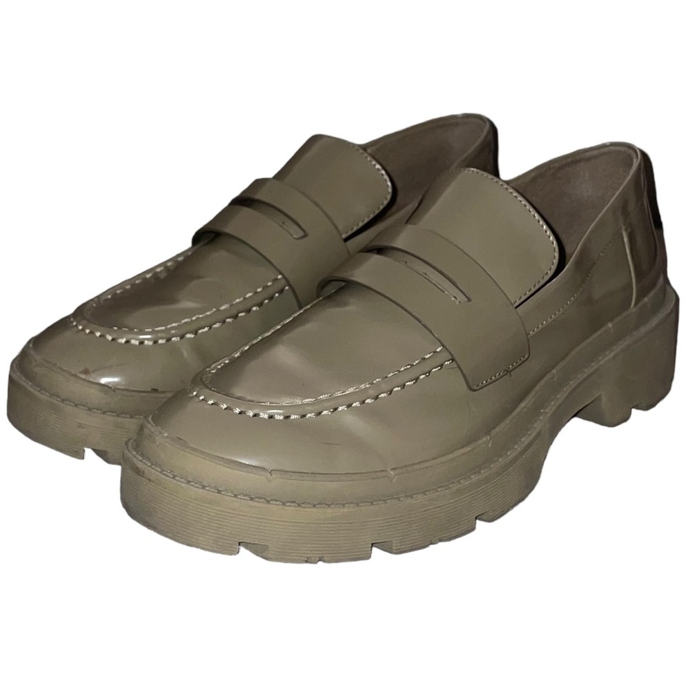 Zara Olive Green Loafers